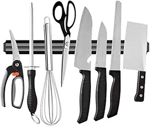 NK-STOREs Wall Mount Magnetic Knife Storage Holder Chef Rack Strip Utensil Kitchen Tool