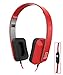 Price comparison product image Langston ® i.onik TM3 Series 1 / i.onik TW Series 1 10.1" Inch Tablet Red Deep Bass Foldable HD Headphones (iM-8) with Microphone and Remote