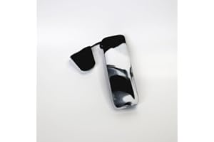 WratryParts Custodia in silicone compatibile con kit OXVA Xlim Pro 2, protettiva, resistente, custodia, custodia, custodia, custodia, scudo (nero bianco)