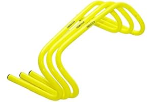 Fitness Health FH Pro Speed Agility Hinder – 6 tum kraftig PVC-träningsutrustning för idrottare och idrottslag