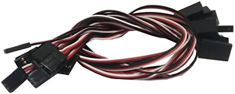 Maxxi Servo Extension Lead Wire 30CM 300MM Servo Cable Male to Female JR Plug 10PCS DJI FUTABA