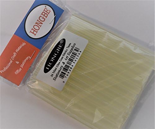 HONGBE 50 Mini Glue Gun Sticks 7mm / 7.2mm X 100mm Long Glue Stick