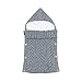 Produktbild XIANGHUi Neugeborenes Baby Gestrickt Wickeln Swaddle Decke Schlafsack für 0-12 Monat Baby (Grau)