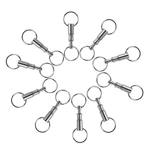 Pixnor Abnehmbare Pull auseinander Schlüsselanhänger Schlüsselanhänger (10 Pack) - 2