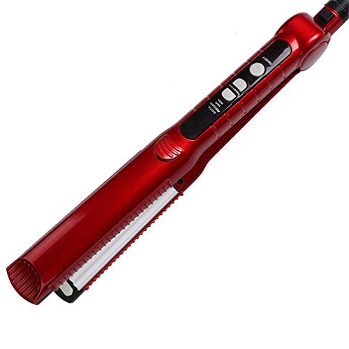 Hair Straightener  Curling Iron Ceramic Liquid Crystal Does Not Hurt Hairpin  3-In-1 Changeable Hair Straightener  Red 