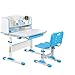 Produktbild Kinderschreibtisch Studentenschreibtisch Stuhl Schulschreibtisch höhenverstellbarer Schreibtisch Studentenschreibtisch Schreibtisch mit LED-Augenlicht/Federmäppchen/Lesegerät/Wasserschalenschlit