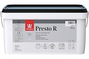Tikkurila Presto R - Ready Mixed Roll-On Plaster Filler For Interior Walls & Ceilings (White) - 12 Litres