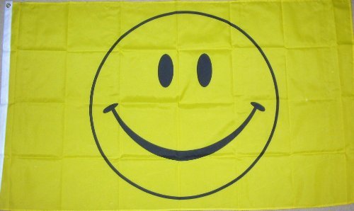 1000 Flags Smiley Face à Manches Bateau Arbre et Maison Drapeau 45 cm x 30 cm