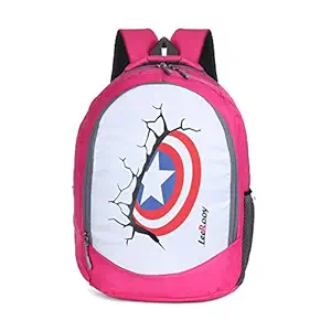 LeeRooy pink Polyester College Bags Backpacks Gents Bag Carry Bag Men- 22 Ltrs Tourist Bag( BG 8.a14bb pink)