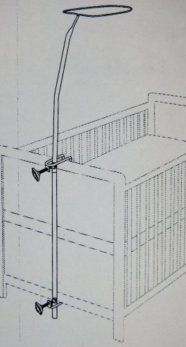 Belly and Boobs – Himmelstange für Baby Kinderbett in weiß ca. 1,50 m hoch - 3