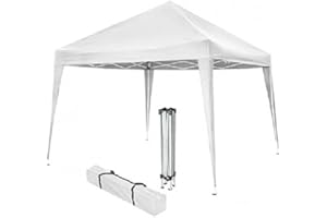 GDLC Gazebo in Acciaio Bianco 3x2 MT 2,6h - RICHIUDIBILE A Ombrello Fisarmonica + Sacca