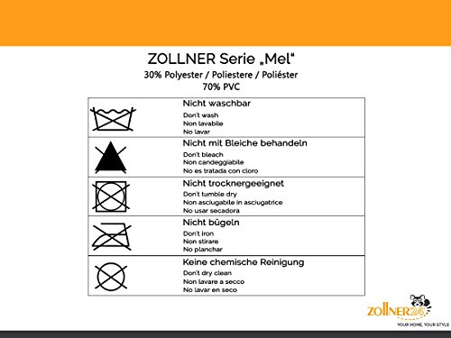ZOLLNER® 4er-Set hochwertige Tischsets / Platzset / Tischmatten / Platzmatten abwaschbar ca. 30×45 cm steingrau meliert, in verschiedenen Farben erhältlich, vom Hotelwäschespezialist, Serie „Mel“ - 6