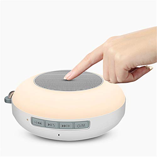 Preisvergleich Produktbild Linbing123 LED-tragbarer wasserdichter Bluetooth-Sprecher im Freien, Nachtlicht, das drahtlosen Sprecher, Notenanrufatmosphären-Klapslicht, 6 Farben-LED-Themen ändert,Gray