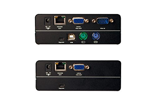DIGITUS Combo KVM Extender PS/2 + USB, bis 200m über Cat5, max. 1920x1080px (bis 75m) / 1280x1024px (bis 200m), SET (Sendeeinheit + Empfangseinheit), inkl 2x Netzteil - 2