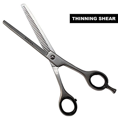 Kovira – Professionelle Frisörscheren Barbier Effilierschere Ausdünnen/Volumen Scheren Gesamtlänge 16,5cm – Rasiermesserscharf Japanischer Stahl&Feineinstellung Spannungsschraube - 2
