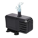 Kabellänge: 6.6ft (2M) . Max. Förderhöhe:9,2ft (2.8m) . Zuverlässige Tauchpumpe Wasserpumpe, ausgangsdurchmesser: über Anschlüsse: 19mm, 22mm, 25mm .