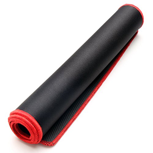 Newsky Hohe Genauigkeit Leistung wasserabweisend 600 x 300 x 3 mm Gaming Mauspad Mauspad mit rutschfester Gummi-Boden Verlängerte rot rot - 6
