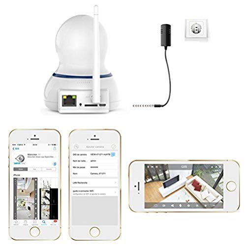 Wansview Q3 - Fotocamera IP 720 P, bidirezionale, con audio, colore: Bianco Blanche 1080P