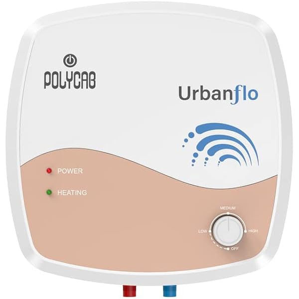 Buy Polycab Urbanflo 15 L Storage Water Heater, (White Peach) Online at Low  Prices in India - Amazon.in