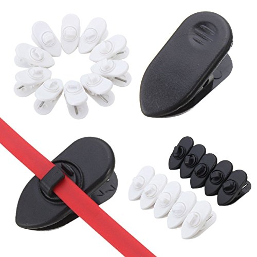 MagiDeal 10x Kopfhörerkabel Halter Headset Headphone Kabel Halter Schnur Drahtbügel Klemmhalter Veranstalter - 6