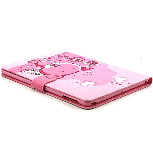 iPad Air Hülle, DEENOR PU Leder Abdeckung Stand Flip Schutzhülle Hülle für Apple iPad Air iPad 5. (Bear) - 5