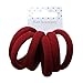 Set of 6 Burgundy Soft Jersey Endless Hair Elastics Bobbles Bands