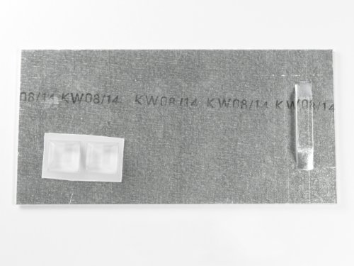 Klebebleche, Spiegelaufhänger bis 32kg (10×30 cm), Aufhänger für Spiegel, Alu-Dibond, Aluminiumplatten. Selbstklebende Aufhängbleche - 2