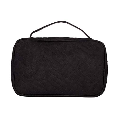 Preisvergleich Produktbild PATIO PLUS Reise Schmuck Organizer - Schmuckkästchen - Schmuck Aufbewahrungsbox für Halskette, Ohrringe, Ringe, Armbänder - Frauen Quilted Jewelry Box Organizer