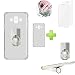 Produktbild TPU Silikon Hülle für Samsung Galaxy J7 Duo J720 SM-J720F Metallringhalter Stand Case Cover + 2 Stücke Schutzfolie Displayschutzfolie Panzerglas mit TM