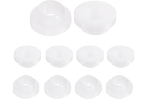 QUARKZMAN 10pz Cuscinetti Manicotto Flangiati Boccole in Plastica 8mm Foro x 11mm OD x 7mm Lunghezza Boccole Nylon, Bianco