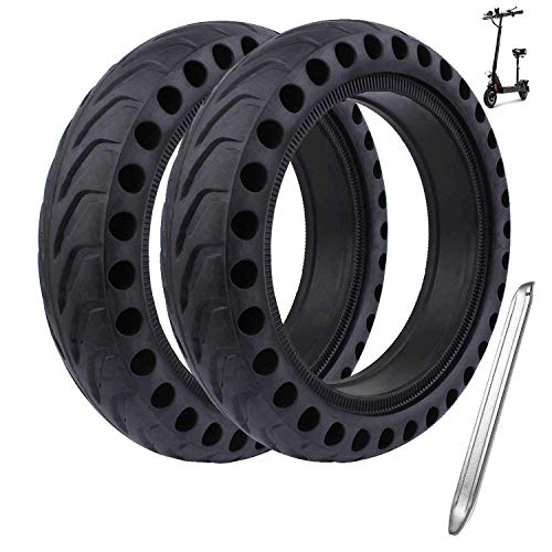 Hito 2 pneus Plein Haute qualité Anti crevaison pour Trotinette électrique Xiaomi Electric Scooter 8 1/2x2?avec Pied de biche?