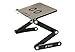 Produktbild Tragbare verstellbare Aluminium Laptop Schreibtisch/Ständer/Tisch belüftet notebook-macbook-ultra Licht Gewicht Ergonomische TV-Bett großes Knietablett Stand Up/sitting-black