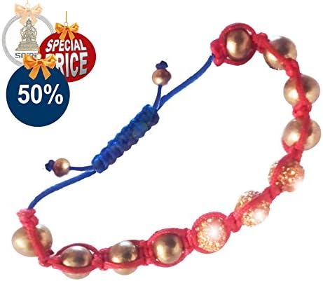 Bracelet “Blue &amp; Red” Tibetan Mala by “Beach Tribe” craft made, men women, surfer, beach, natural jewelry, , Friendship Christmas gift Yoga Bracelet For Meditation