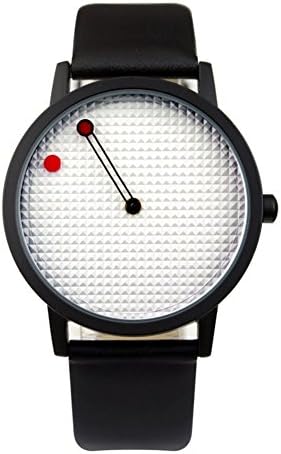 Simple creative design steel woven strap watch/ geometrical suspension Visual dots watch-D
