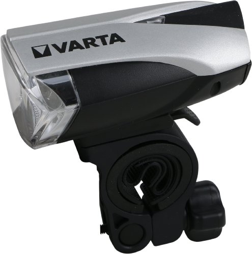 Varta CREE LED Bike Light inkl. 5x High Energy AAA Batterien Fahrradlicht Fahrradbeleuchtung Fahrradleuchte Fahrradlampe Fahrradbeleuchtung mit Frontlicht und Rücklicht – mit Halterung fürs Fahrrad - 3