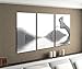 Produktbild Leinwandbild 3 tlg Sexy Frau Erotik Schuhe Wasser nackt Schlafzimmer Po schwarz weiß Bild Bilder Leinwand Leinwandbilder Holz Wandbild mehrteilig 9W702, 3 tlg BxH:120x80cm (3Stk 40x 80cm)