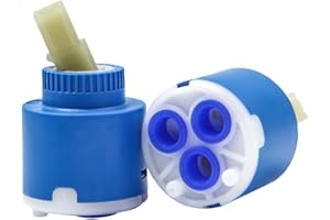 Keboyoe 2 Stück 35 mm Wasserhahn Cartridge Keramik Kartusche Kartusche Wasserhahn Geeignet Keramik Wasserhahn Kartusche Wasserhahn Ventil Wasserhahn für Armaturen