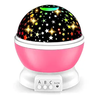 ANOMAT by VLSA Kids Night Light Moon Lamp Projector Toys for Room Decor, Bedroom Table Lamp Decoration Lights Marriage Gifts for Couples