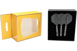 CUESOUL Rost T19 Eje y Vuelo de dardo Integrados, Forma estándar, Juego de 3