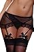 Produktbild Sexy Netz schwarz Transparent Mini-Rock mit Strapskürtel Dessous "Hen night" Stripper Pole-Dancing Lingerie Clothing One size, 8, 10, 12