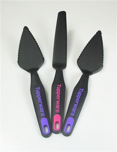 TUPPERWARE Set (3) Griffbereit 2x Tortenheber+ 1 x Palette - 2