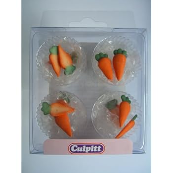 Decorations Cake Toppers Culpitt Carrot Sugar Pipings 12pk
