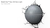 Star Wars Todesstern 3D Light FX LED Kinderlampe -Nachtlicht für kinder mit automatische Abschaltung und wandaufkleber – Death Star - 3