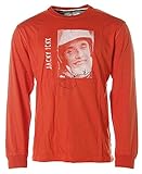  Signum Herren Langarm Shirt Rundhals Jacky Ickx Orange L