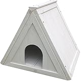 Duvo+ 603/200 Woodland Tierheim Dreieck Cottage, weiß