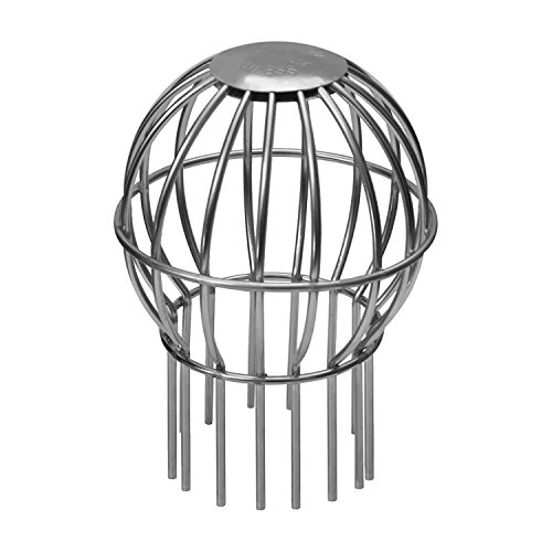 Preisvergleich Produktbild Edelstahl V4A Laubfanggitter (Ø 75mm)