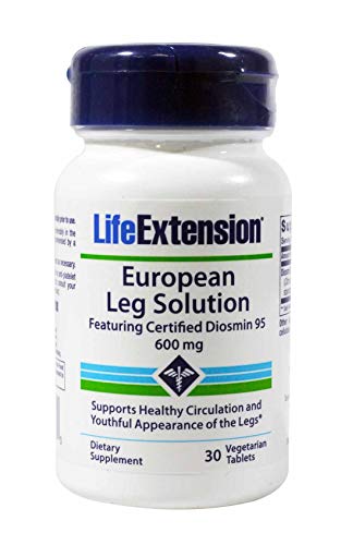 Life Extension European Leg Solution featuring Certified Diosmin 95 600 mg, 30 vegetarian tablets ( Multi-Pack)