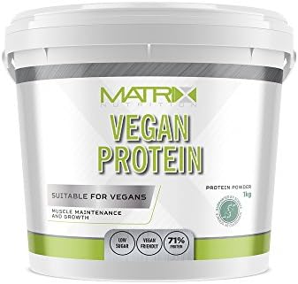 Matrix Nutrition Vegan Friendly Protein 3 Plant Protein Low Sugar Content 70% Protein Sports Supplement, Healthy Based Muscle Building Recovery Gym Training Drink - 1KG (Chocolate)