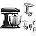 Produktbild KitchenAid 5KSM3311XEBM ***SET***, Küchenmaschine MATTE BLACK inkl. Gemüseschneider und Fleischwolf sowie Standardzubehör