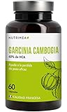 SUPRESOR DE APETITO : La eficacia del Potente Quema Grasas Garcinia Cambogia está directamente relacionada con la dosis de ácido hidroxicítrico contenida en las cápsulas. Nuestra Garcinia Camboya se concentra en un 60% en HAC para una dosis recomendada de 1.500 mg por día. Por lo tanto, 3 cápsulas al día le aseguran un resultado óptimo ... y concretamente visible!!